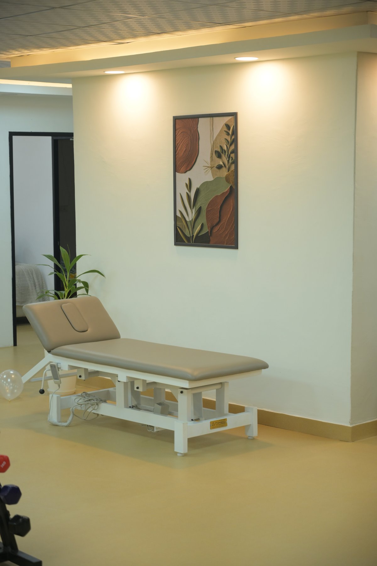 A private treatment room at Walk Ease